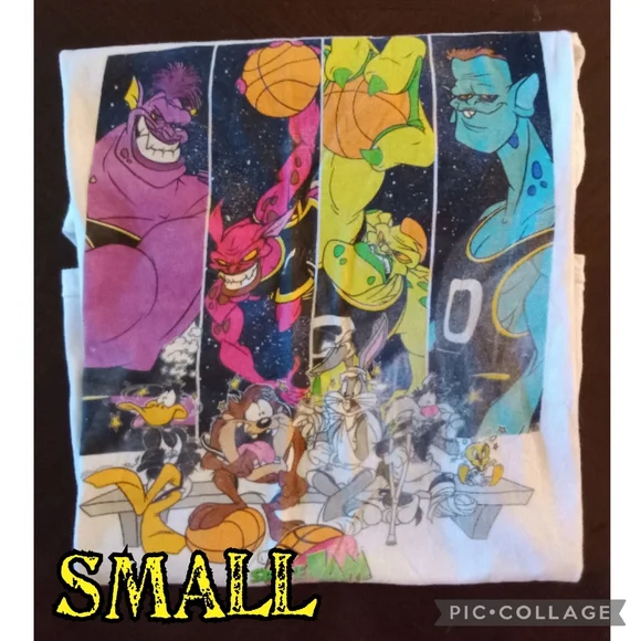 90s Space Jam Shirt size Small - Picture 2 of 3